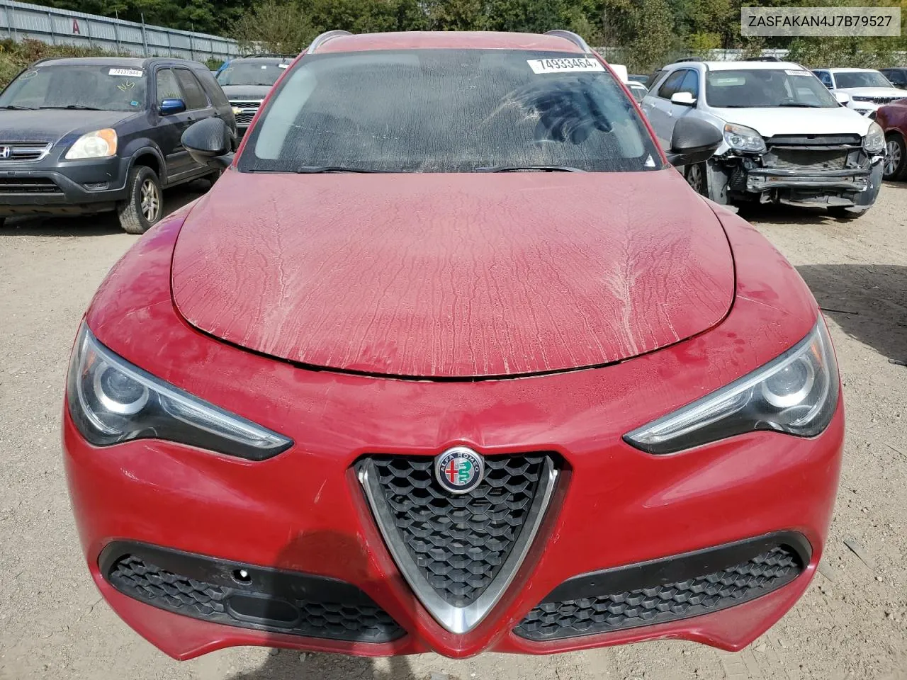 2018 Alfa Romeo Stelvio VIN: ZASFAKAN4J7B79527 Lot: 74933464