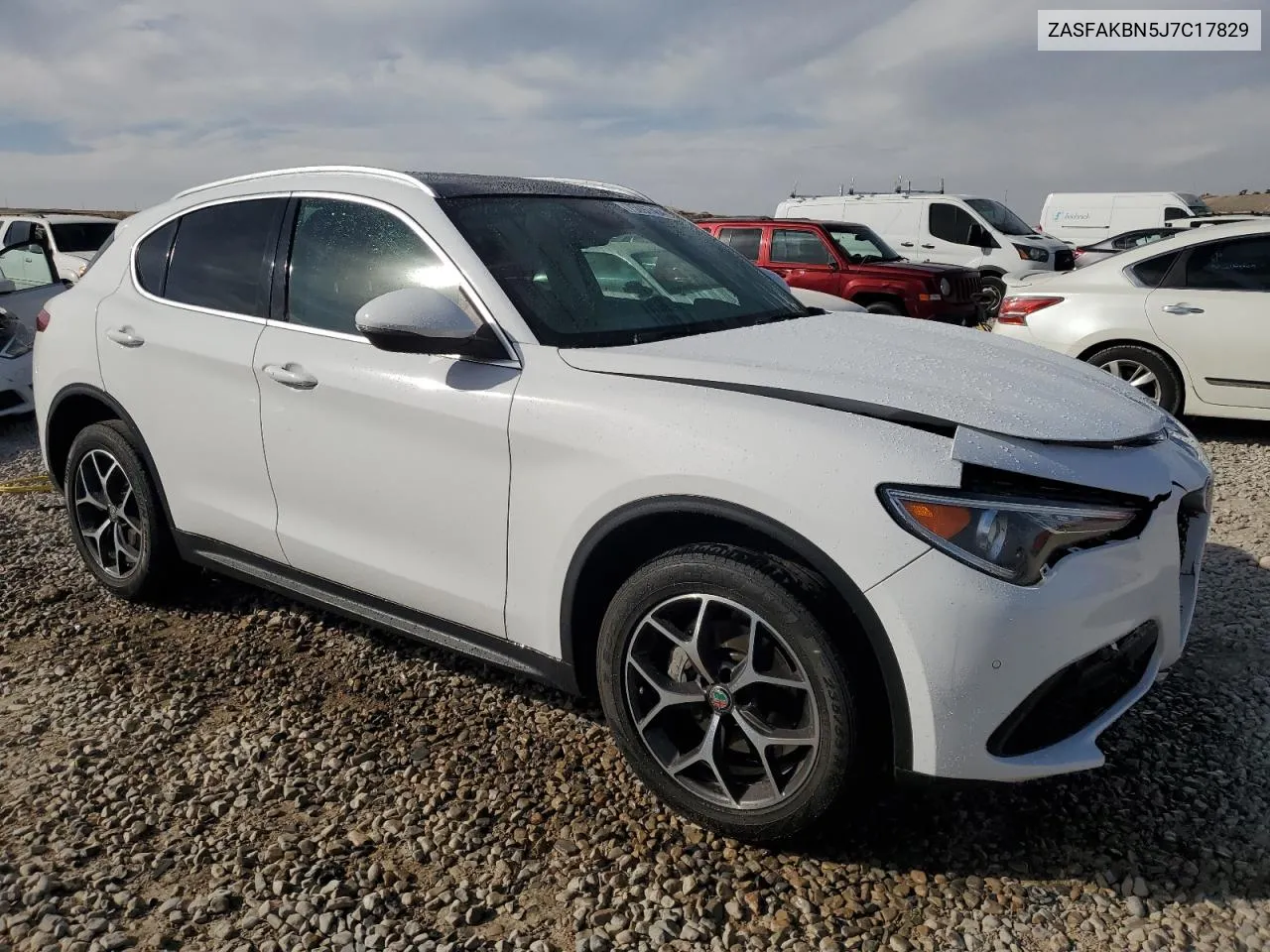 2018 Alfa Romeo Stelvio Ti VIN: ZASFAKBN5J7C17829 Lot: 75097464