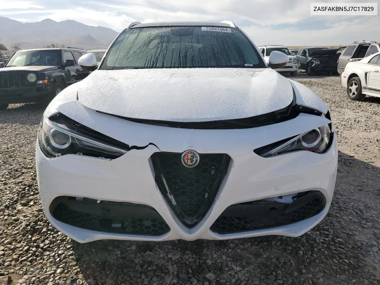 2018 Alfa Romeo Stelvio Ti VIN: ZASFAKBN5J7C17829 Lot: 75097464