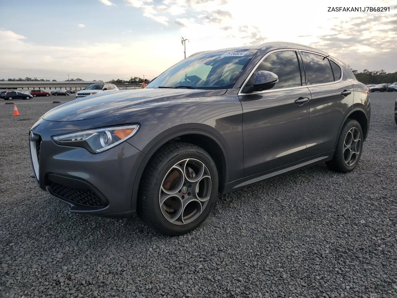 2018 Alfa Romeo Stelvio VIN: ZASFAKAN1J7B68291 Lot: 75150834