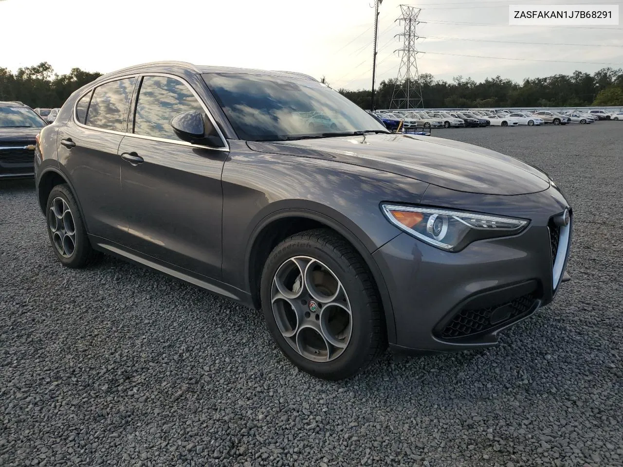 2018 Alfa Romeo Stelvio VIN: ZASFAKAN1J7B68291 Lot: 75150834