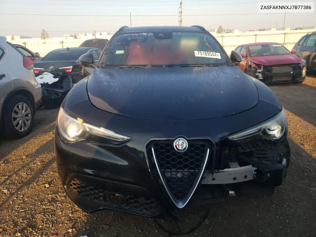 2018 Alfa Romeo Stelvio Ti Sport VIN: ZASFAKNNXJ7B77386 Lot: 75189544