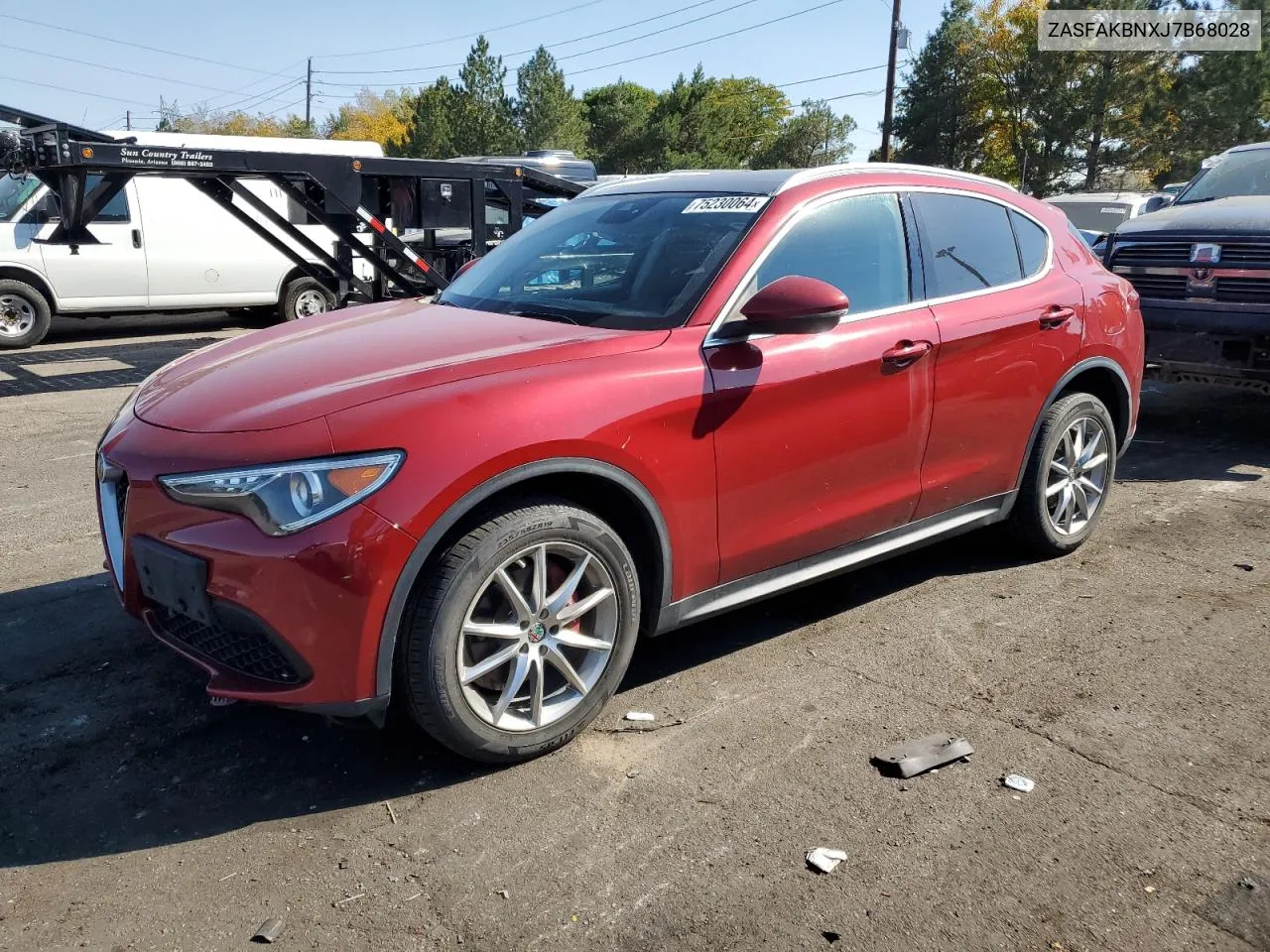 2018 Alfa Romeo Stelvio Ti VIN: ZASFAKBNXJ7B68028 Lot: 75230064