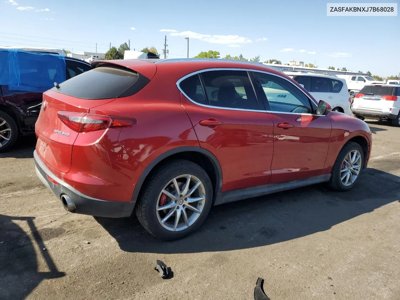 2018 Alfa Romeo Stelvio Ti VIN: ZASFAKBNXJ7B68028 Lot: 75230064