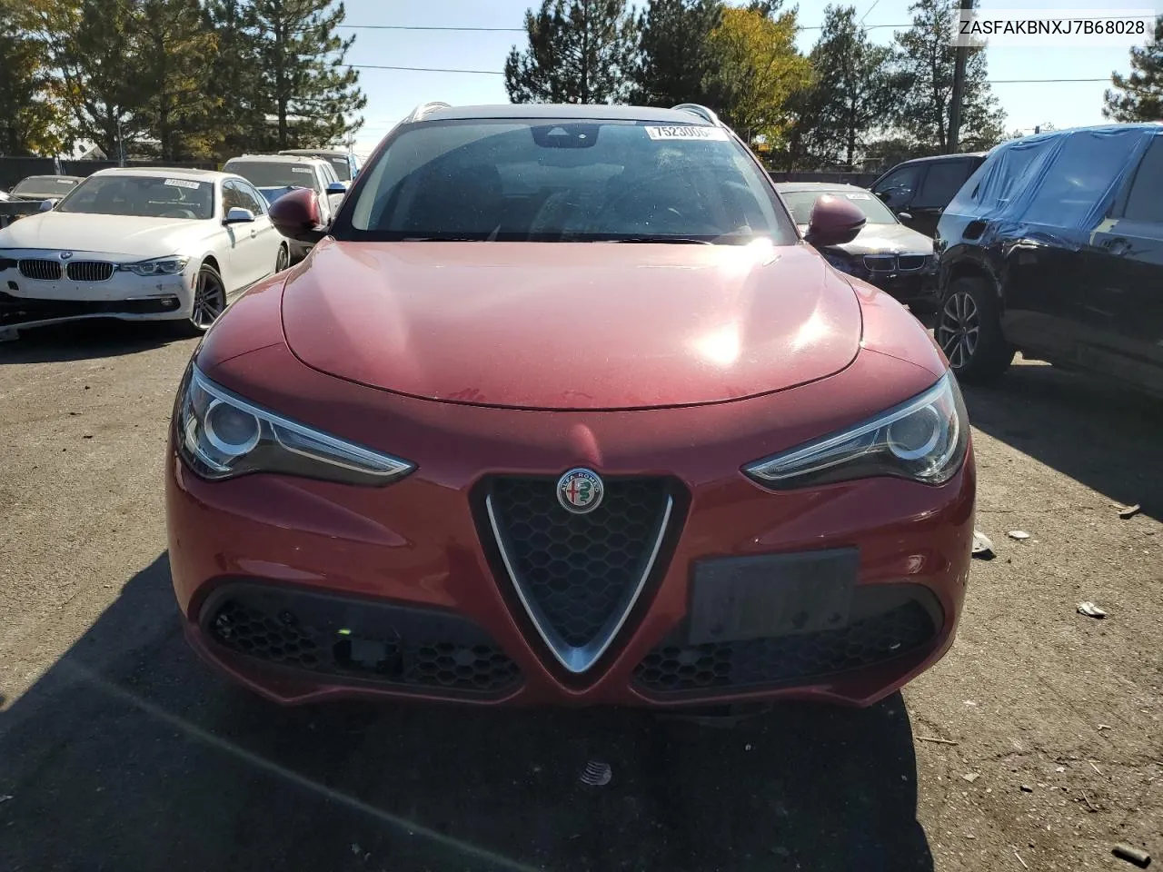 2018 Alfa Romeo Stelvio Ti VIN: ZASFAKBNXJ7B68028 Lot: 75230064