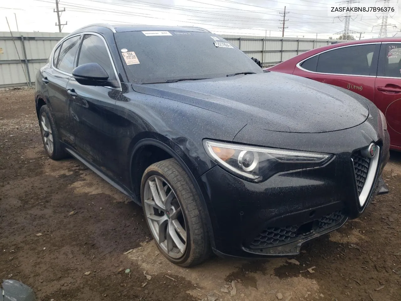 2018 Alfa Romeo Stelvio Ti VIN: ZASFAKBN8J7B96376 Lot: 75827804