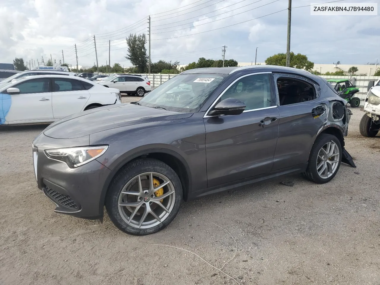 2018 Alfa Romeo Stelvio Ti VIN: ZASFAKBN4J7B94480 Lot: 75865464