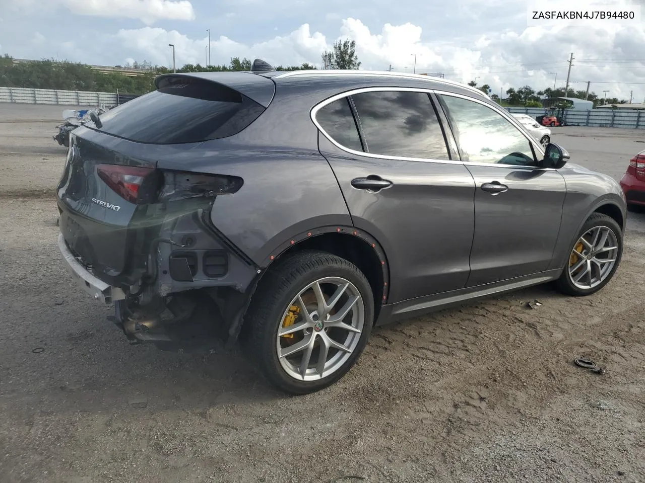 2018 Alfa Romeo Stelvio Ti VIN: ZASFAKBN4J7B94480 Lot: 75865464