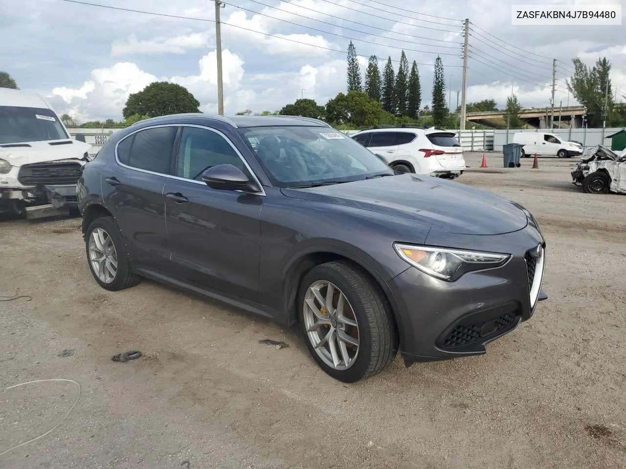 2018 Alfa Romeo Stelvio Ti VIN: ZASFAKBN4J7B94480 Lot: 75865464