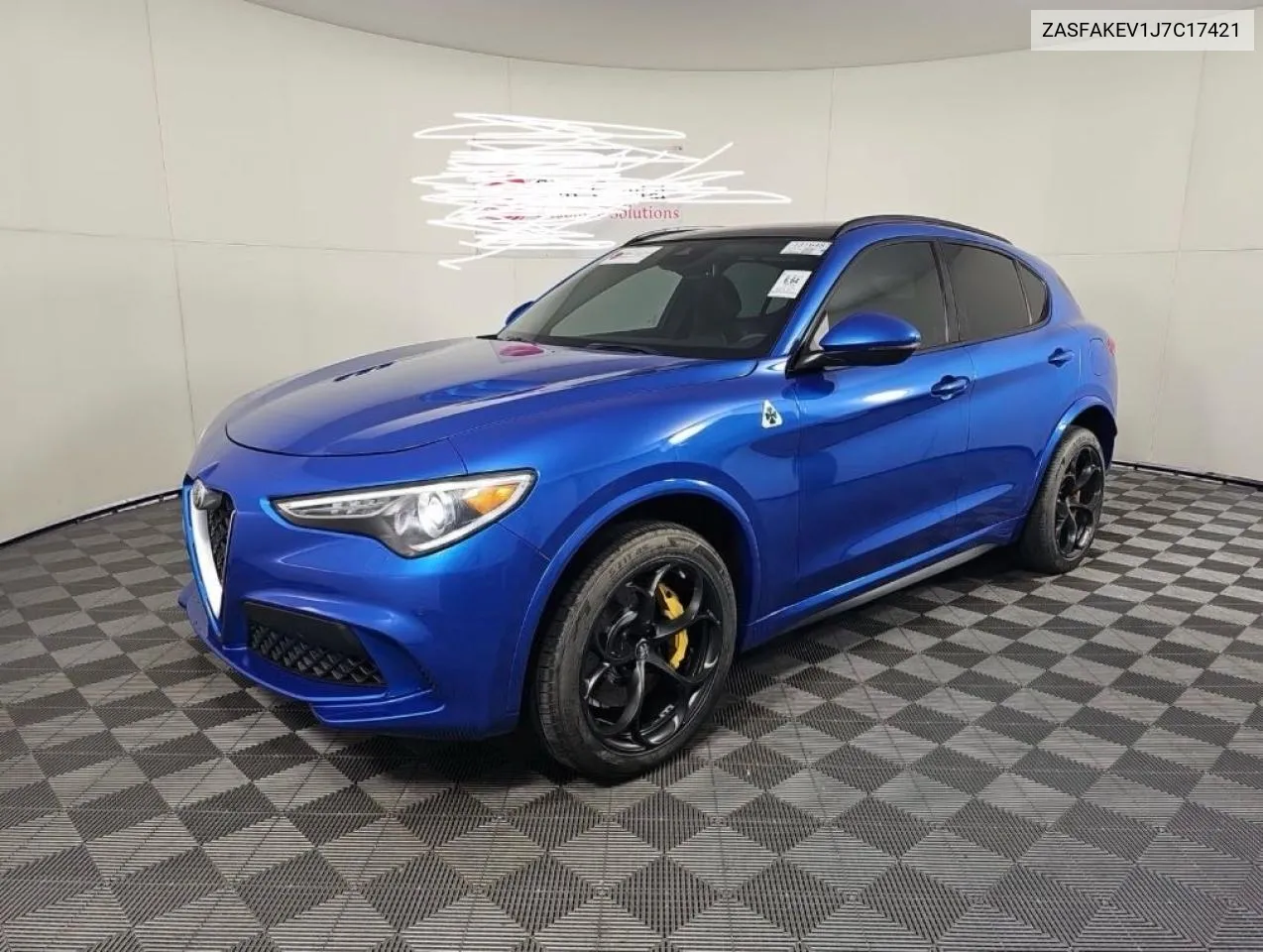 2018 Alfa Romeo Stelvio Quadrifoglio VIN: ZASFAKEV1J7C17421 Lot: 75939444