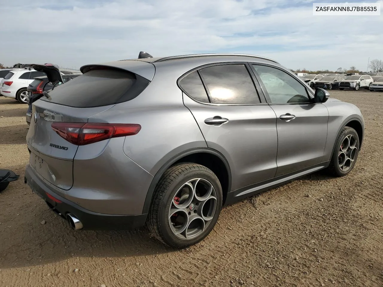 2018 Alfa Romeo Stelvio Ti Sport VIN: ZASFAKNN8J7B85535 Lot: 77115444