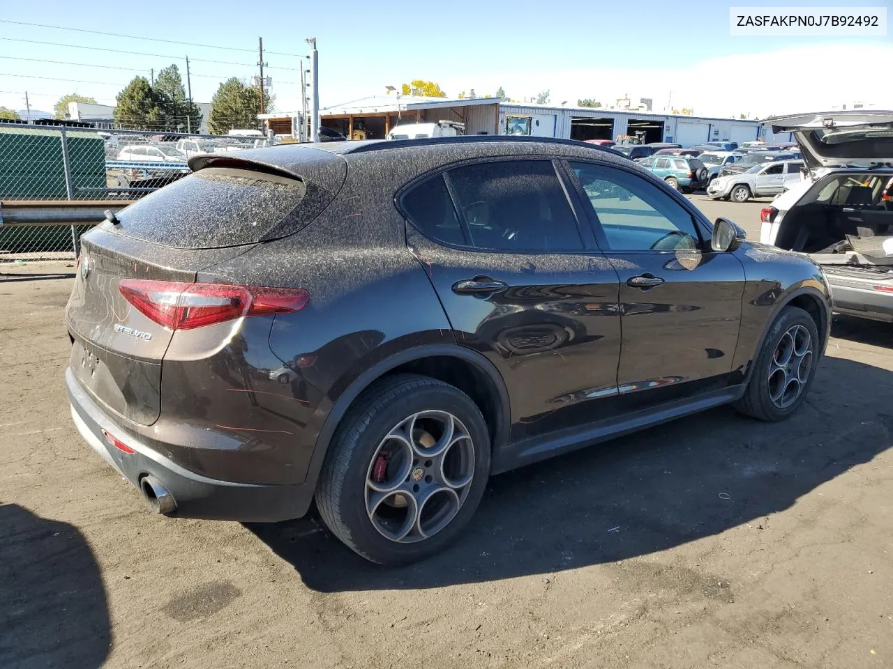 2018 Alfa Romeo Stelvio Sport VIN: ZASFAKPN0J7B92492 Lot: 77416334