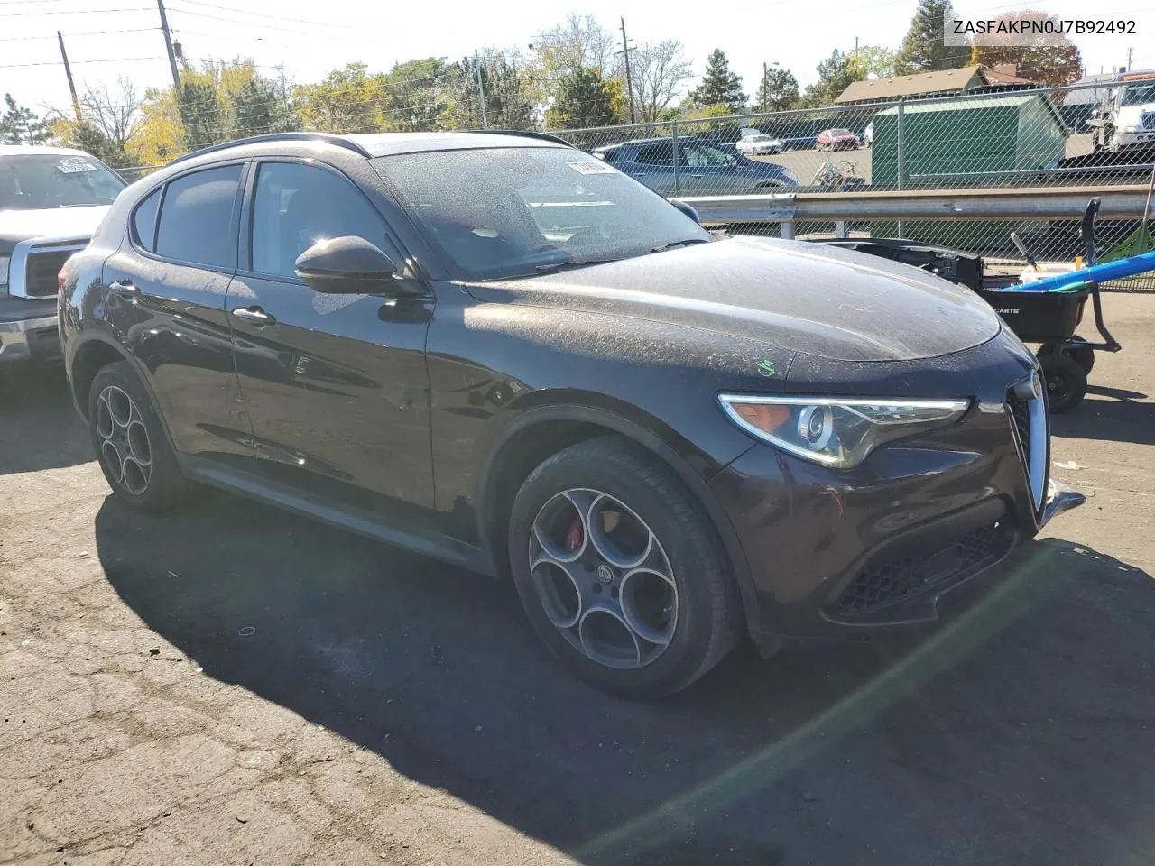 2018 Alfa Romeo Stelvio Sport VIN: ZASFAKPN0J7B92492 Lot: 77416334