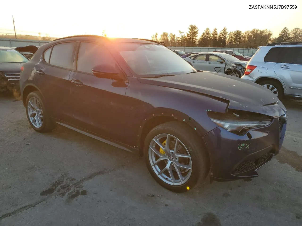 2018 Alfa Romeo Stelvio Ti Sport VIN: ZASFAKNN5J7B97559 Lot: 78252694