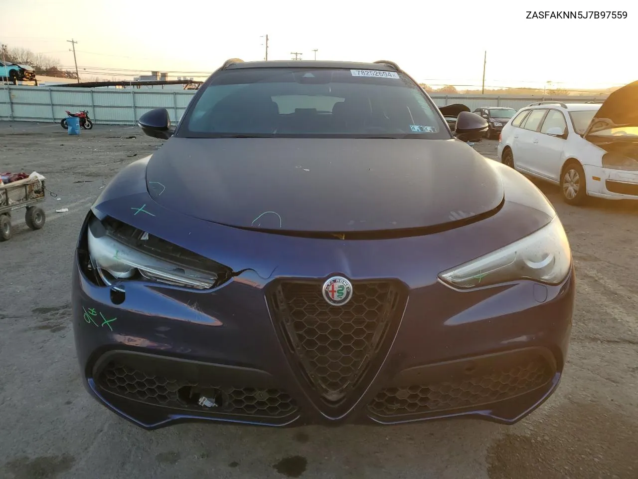 2018 Alfa Romeo Stelvio Ti Sport VIN: ZASFAKNN5J7B97559 Lot: 78252694