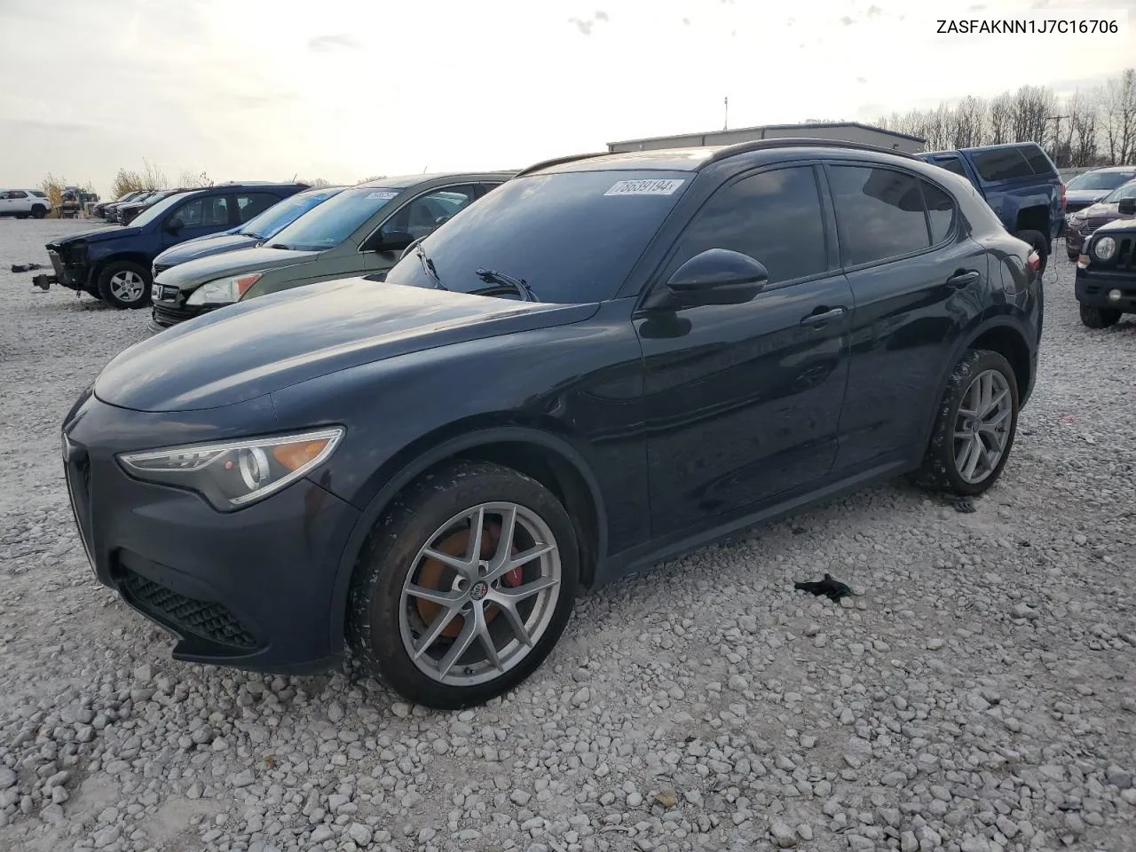 2018 Alfa Romeo Stelvio Ti Sport VIN: ZASFAKNN1J7C16706 Lot: 78639194