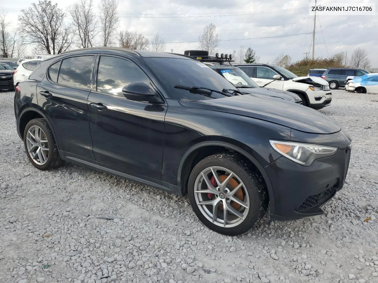 2018 Alfa Romeo Stelvio Ti Sport VIN: ZASFAKNN1J7C16706 Lot: 78639194