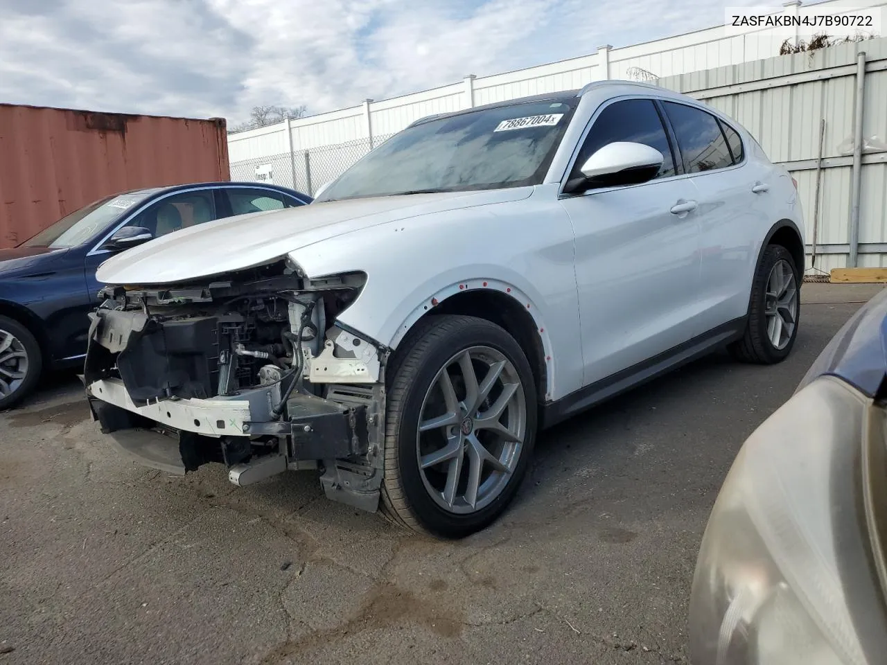 2018 Alfa Romeo Stelvio Ti VIN: ZASFAKBN4J7B90722 Lot: 78867004