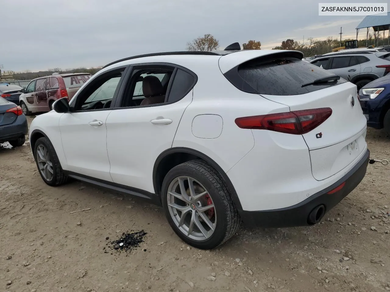 2018 Alfa Romeo Stelvio Ti Sport VIN: ZASFAKNN5J7C01013 Lot: 80048944