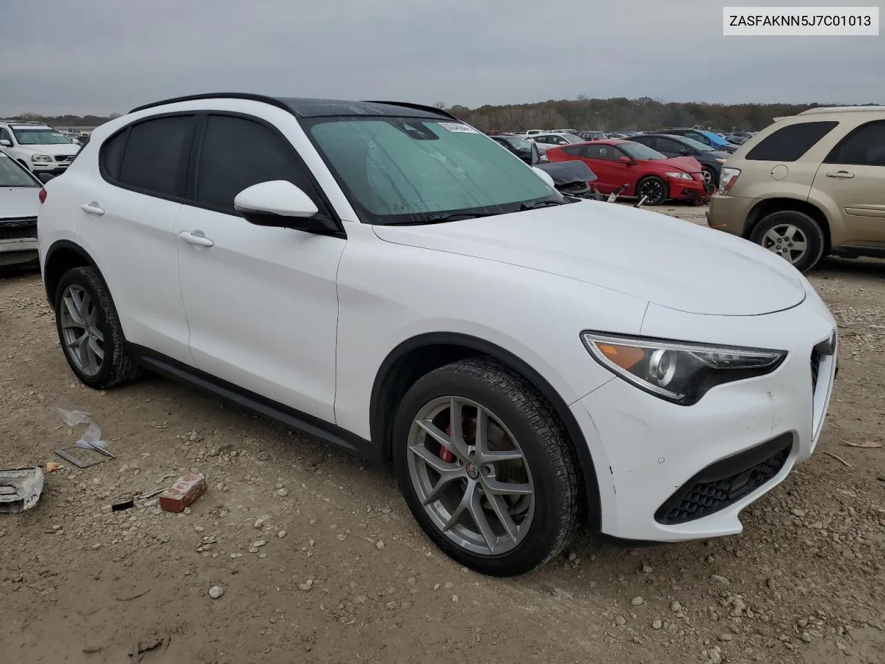 2018 Alfa Romeo Stelvio Ti Sport VIN: ZASFAKNN5J7C01013 Lot: 80048944