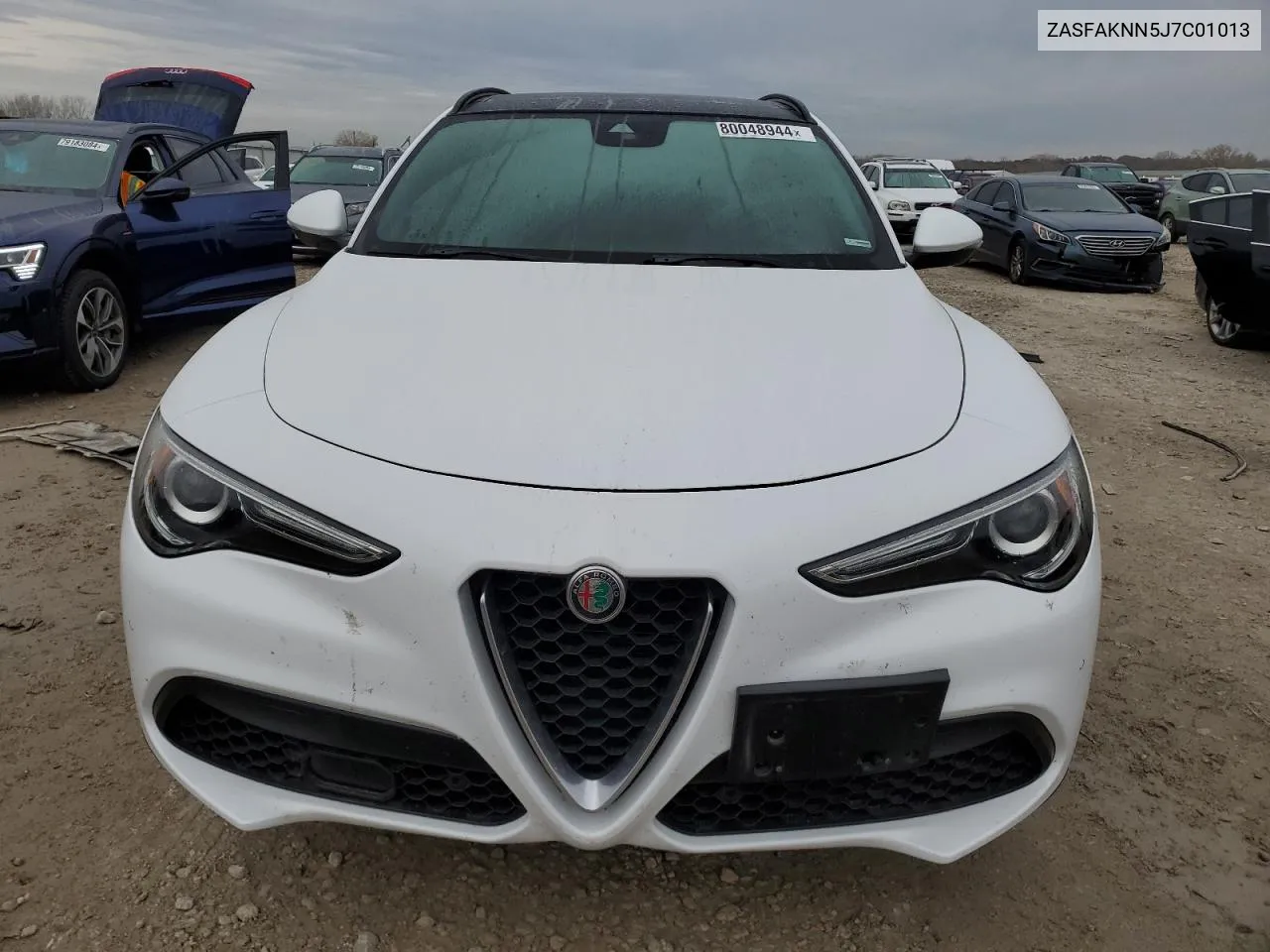 2018 Alfa Romeo Stelvio Ti Sport VIN: ZASFAKNN5J7C01013 Lot: 80048944