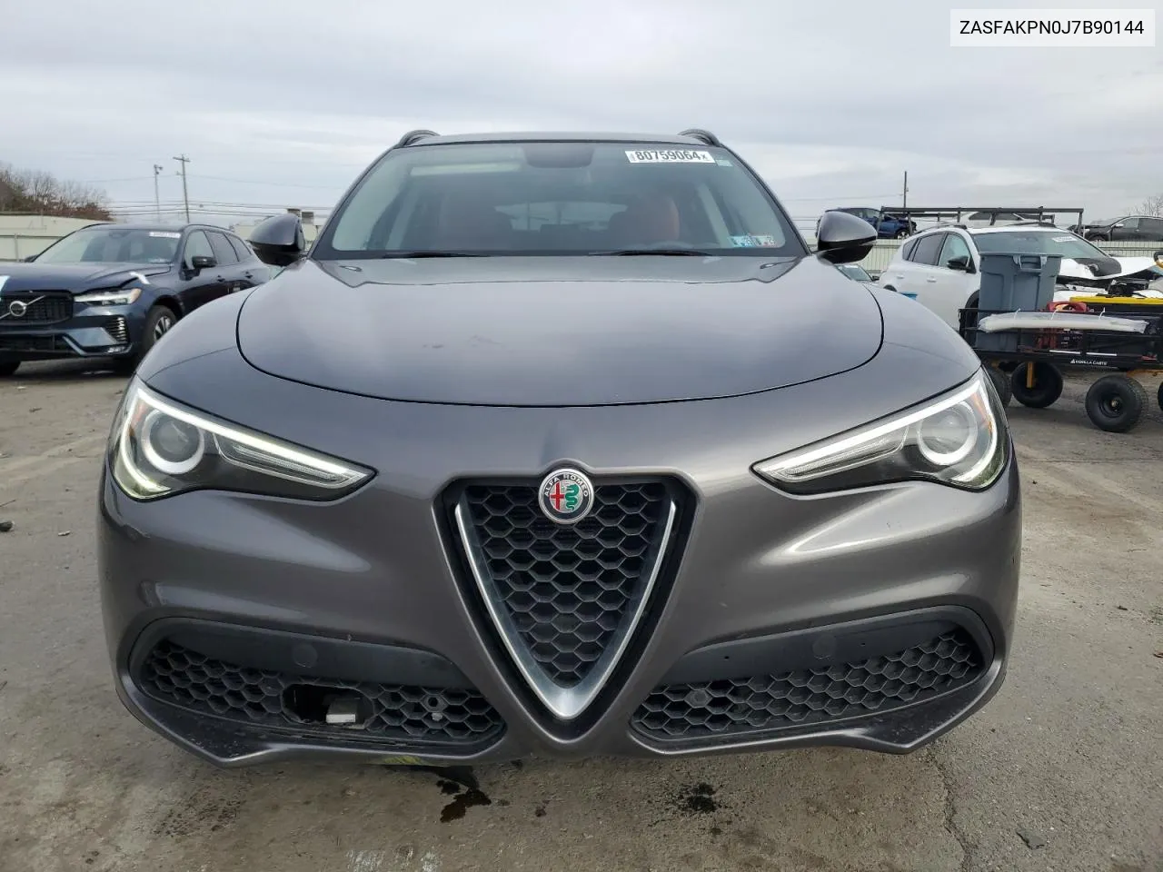 2018 Alfa Romeo Stelvio Sport VIN: ZASFAKPN0J7B90144 Lot: 80759064