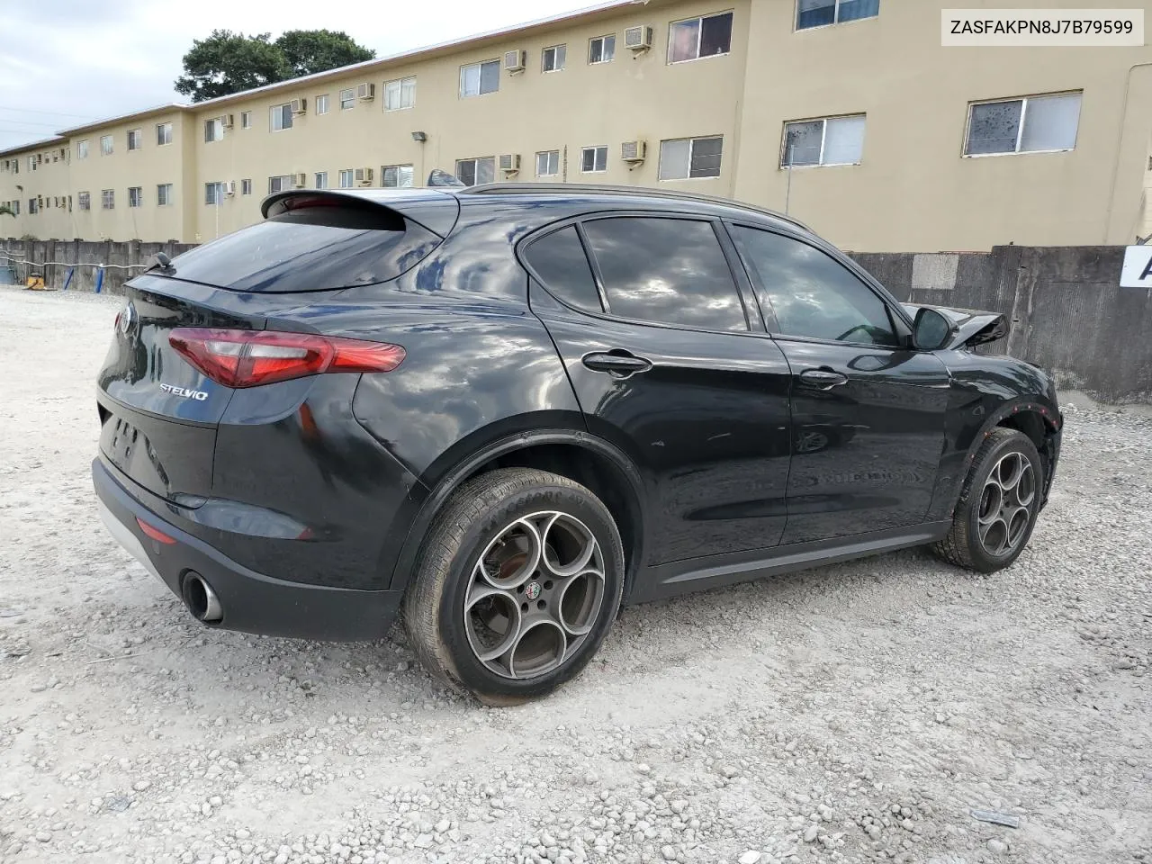 2018 Alfa Romeo Stelvio Sport VIN: ZASFAKPN8J7B79599 Lot: 80848884