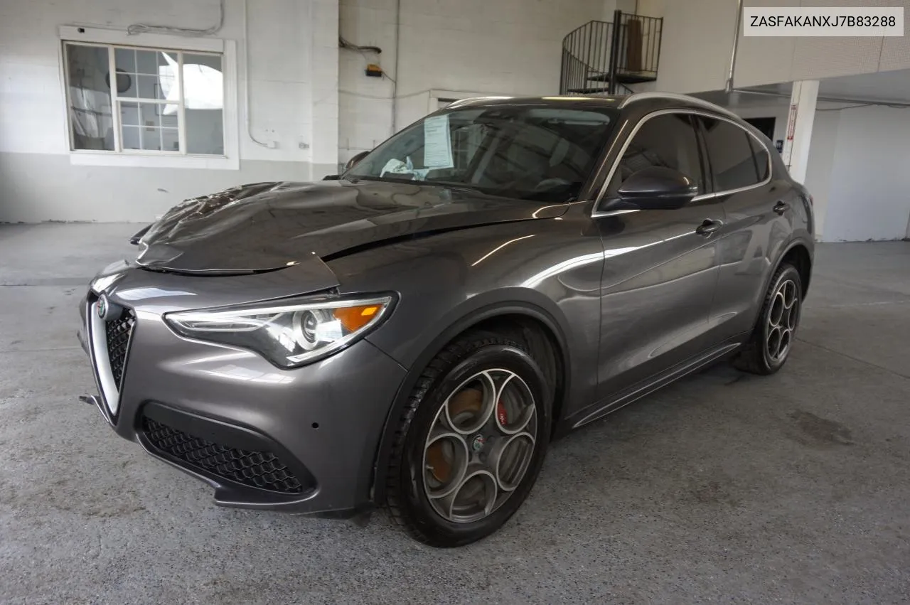 2018 Alfa Romeo Stelvio VIN: ZASFAKANXJ7B83288 Lot: 81171974