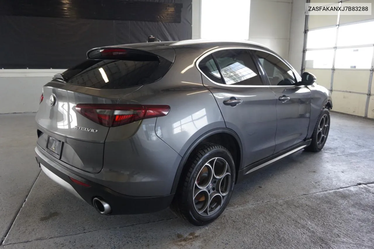 2018 Alfa Romeo Stelvio VIN: ZASFAKANXJ7B83288 Lot: 81171974