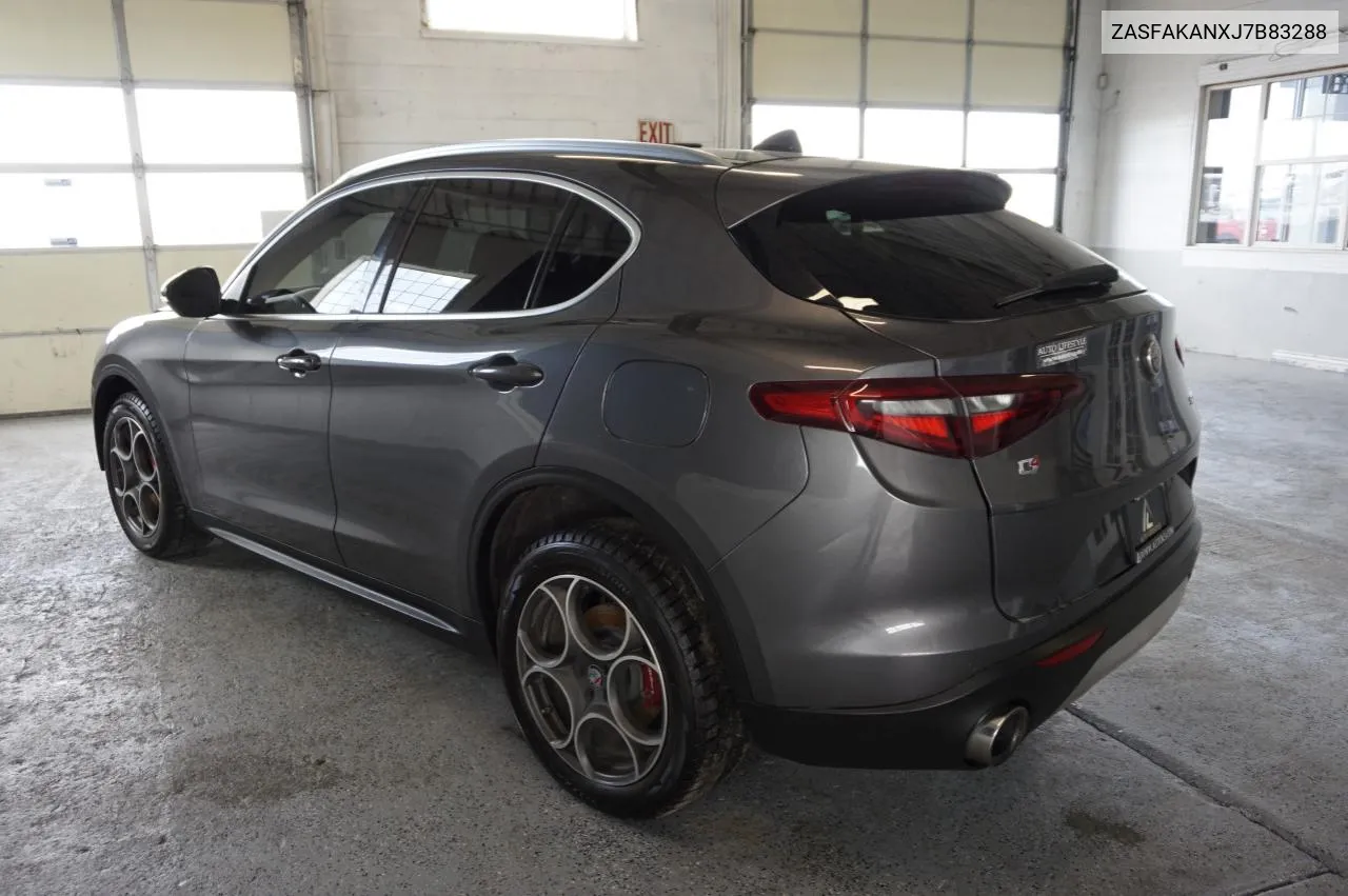 2018 Alfa Romeo Stelvio VIN: ZASFAKANXJ7B83288 Lot: 81171974