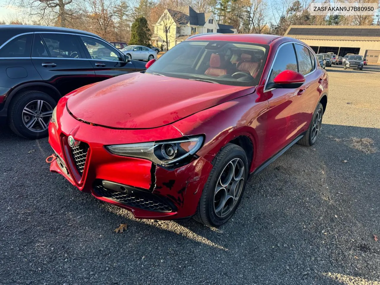 2018 Alfa Romeo Stelvio VIN: ZASFAKAN9J7B80950 Lot: 81579754