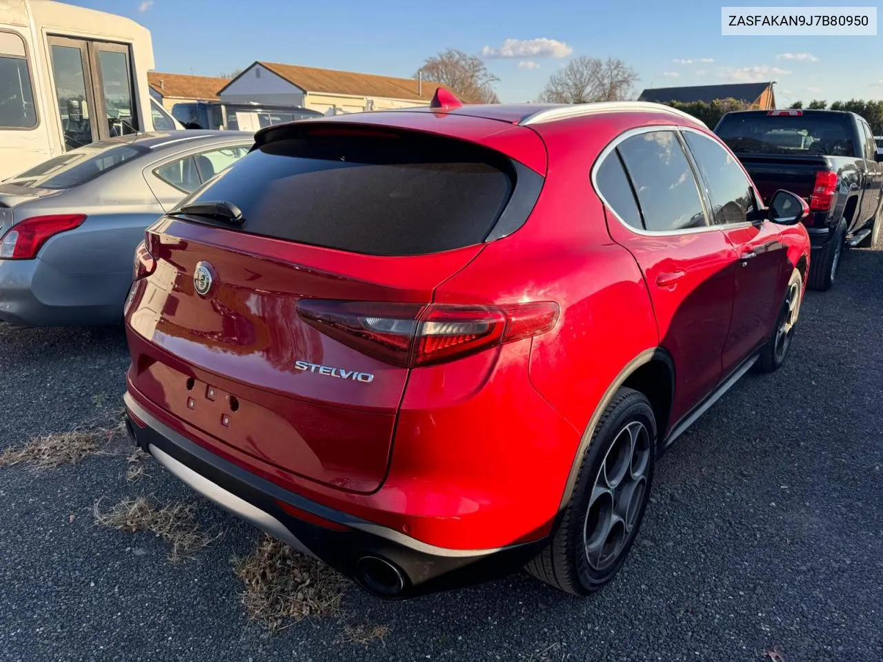 2018 Alfa Romeo Stelvio VIN: ZASFAKAN9J7B80950 Lot: 81579754