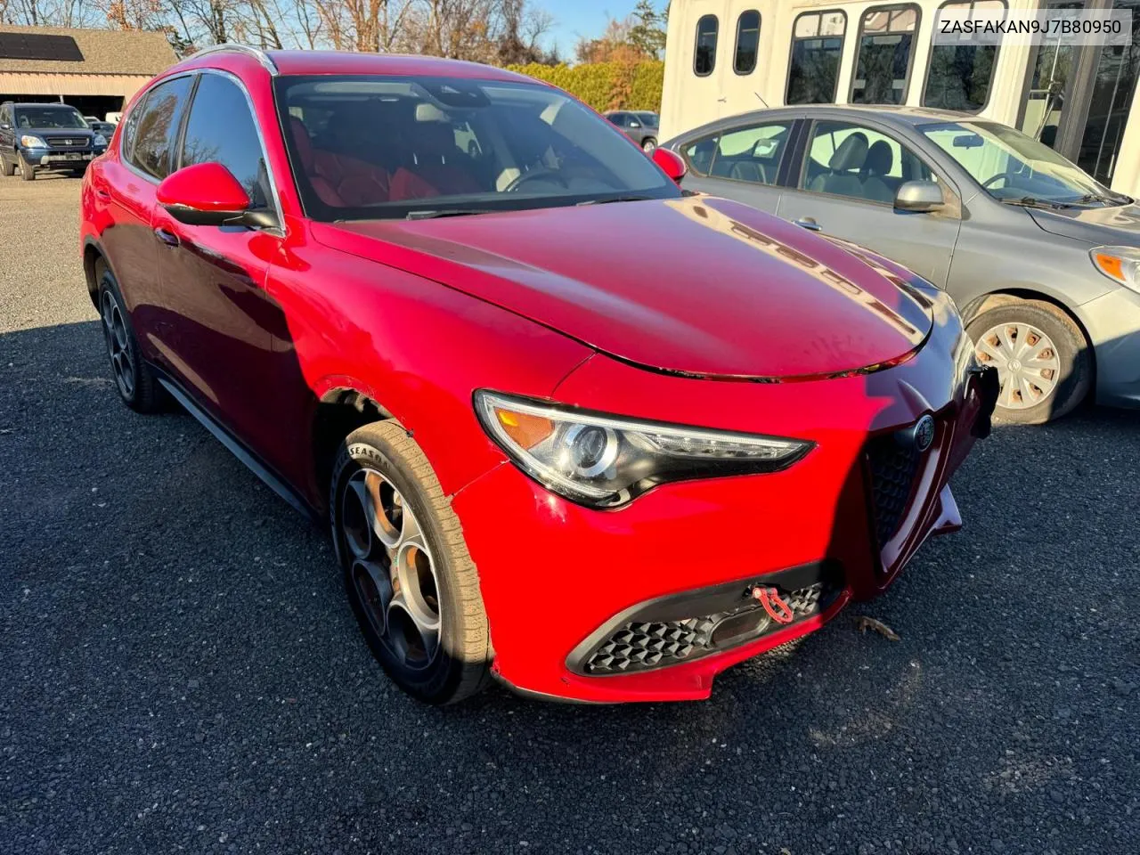 2018 Alfa Romeo Stelvio VIN: ZASFAKAN9J7B80950 Lot: 81579754