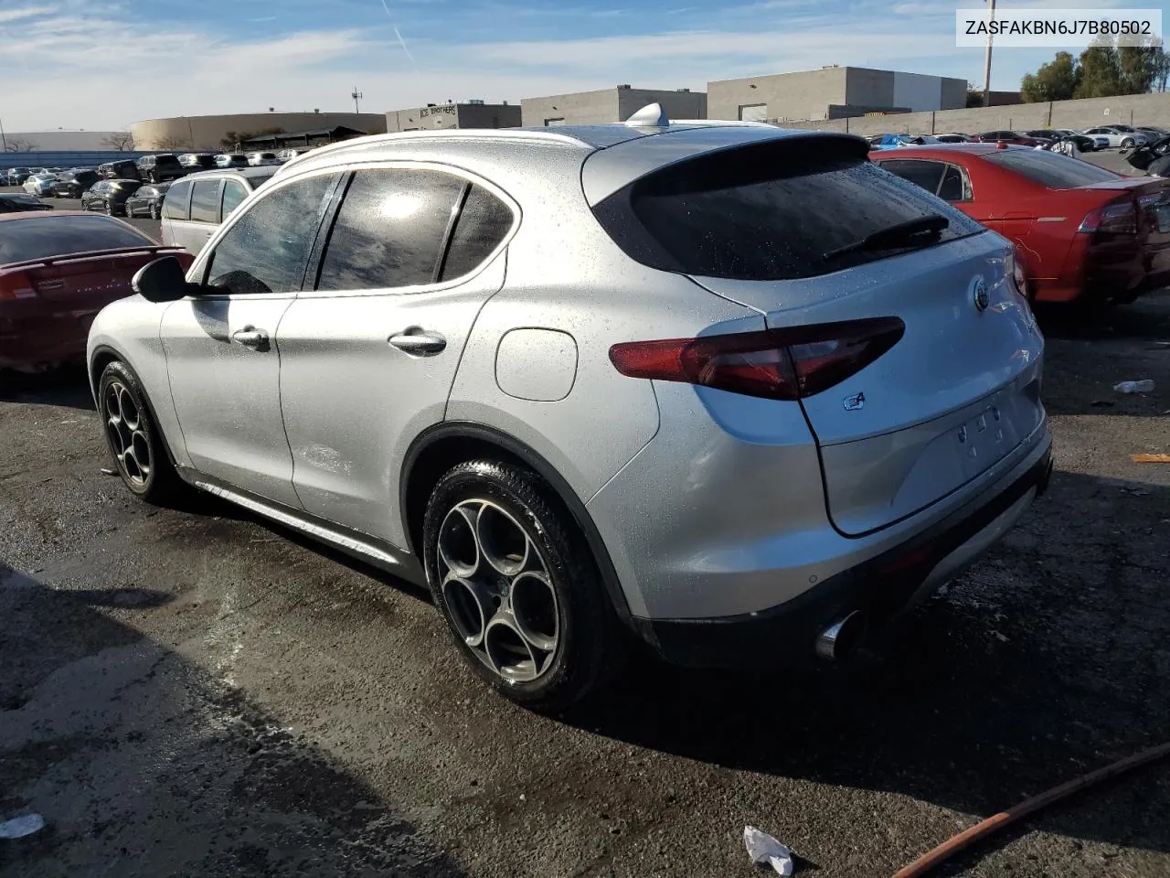 2018 Alfa Romeo Stelvio Ti VIN: ZASFAKBN6J7B80502 Lot: 81948403