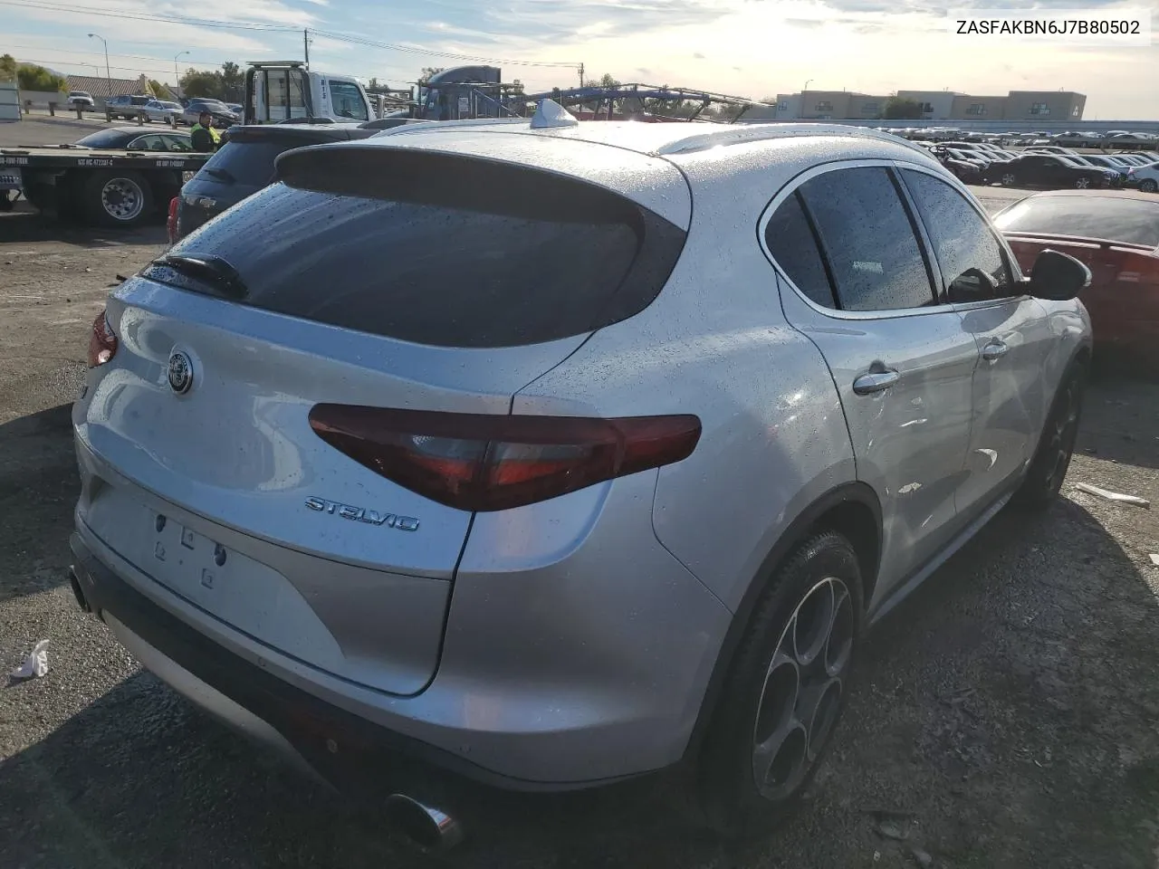 2018 Alfa Romeo Stelvio Ti VIN: ZASFAKBN6J7B80502 Lot: 81948403