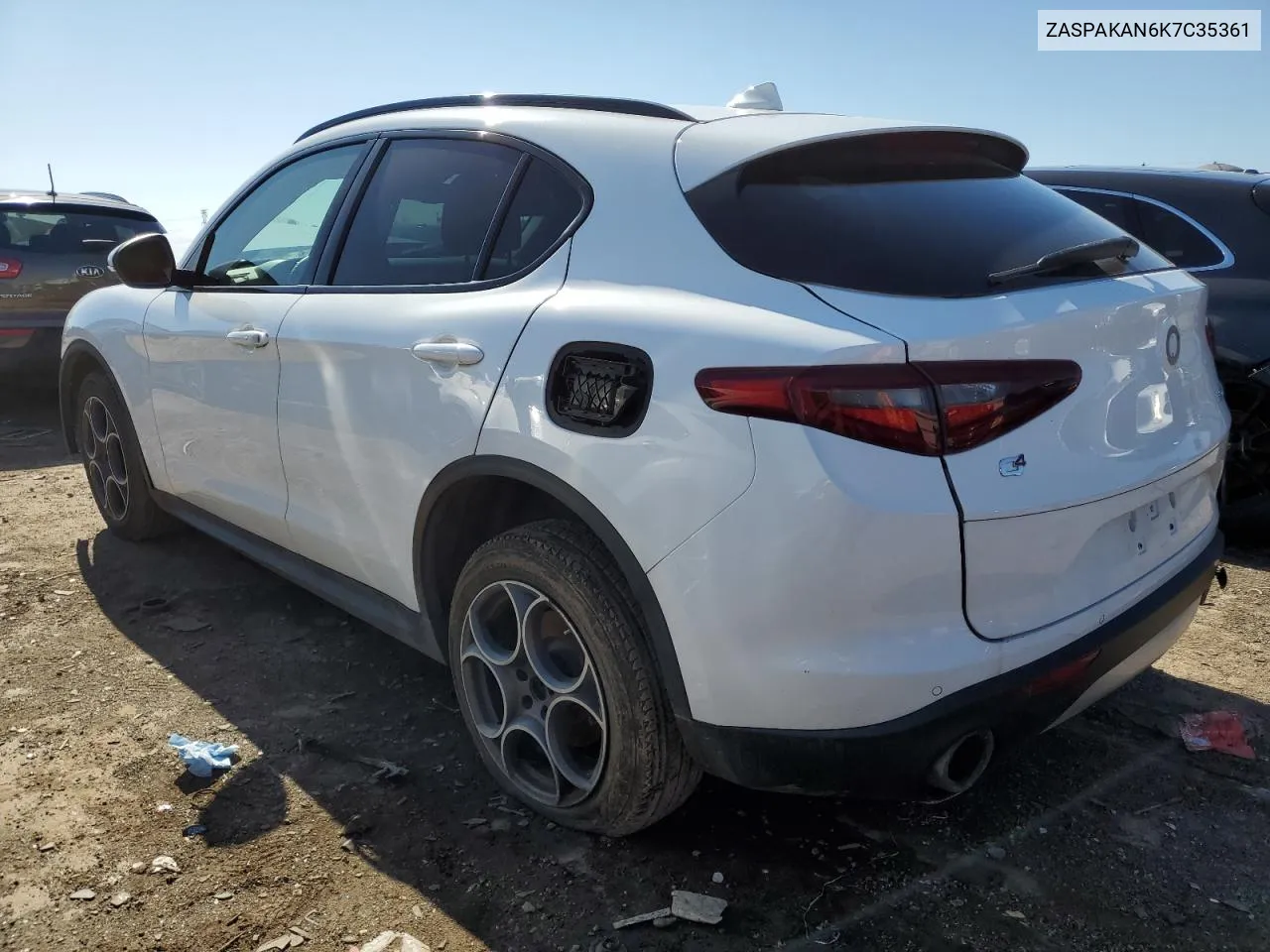 2019 Alfa Romeo Stelvio VIN: ZASPAKAN6K7C35361 Lot: 52478034