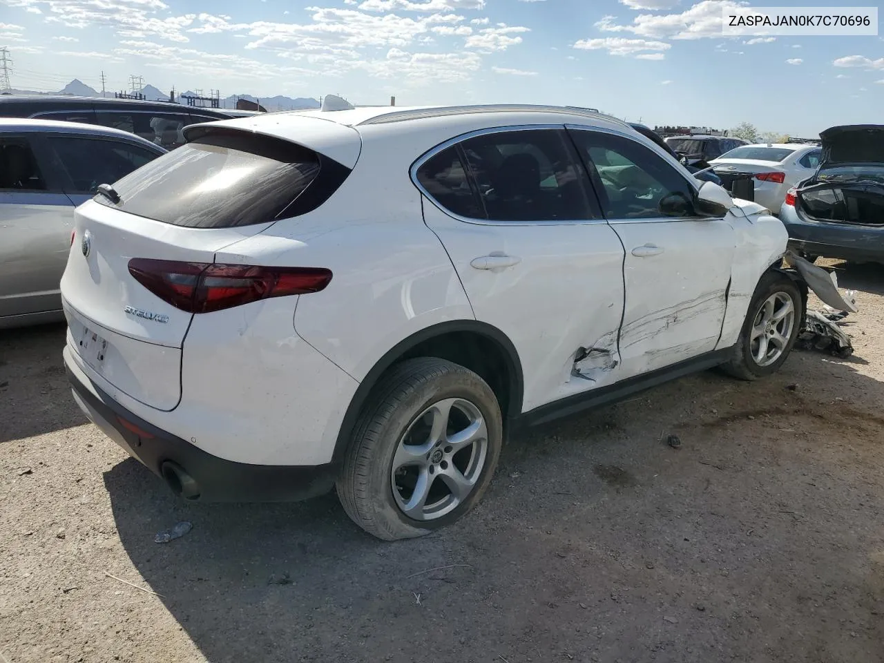 2019 Alfa Romeo Stelvio VIN: ZASPAJAN0K7C70696 Lot: 54189244