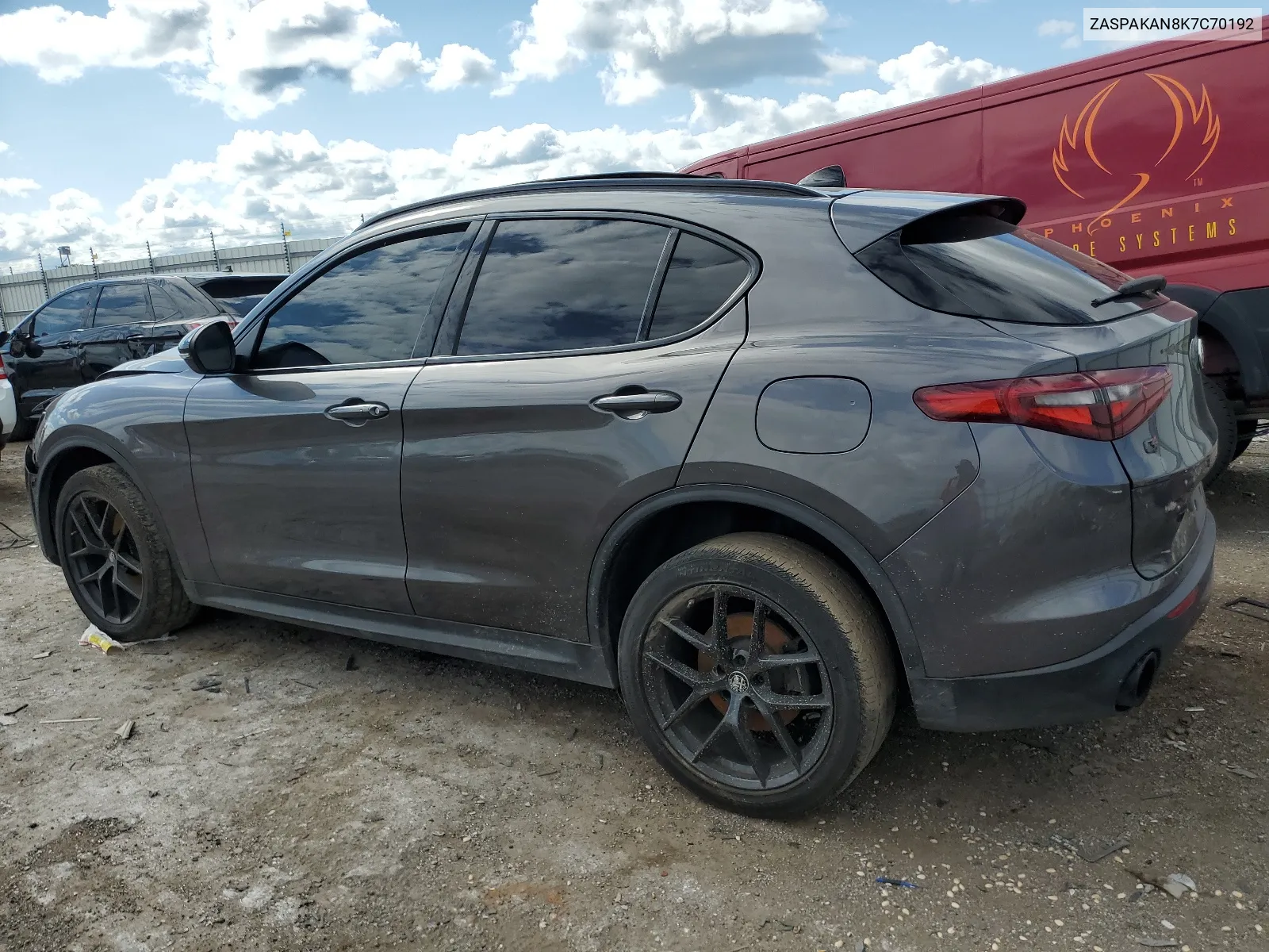 2019 Alfa Romeo Stelvio VIN: ZASPAKAN8K7C70192 Lot: 61907034