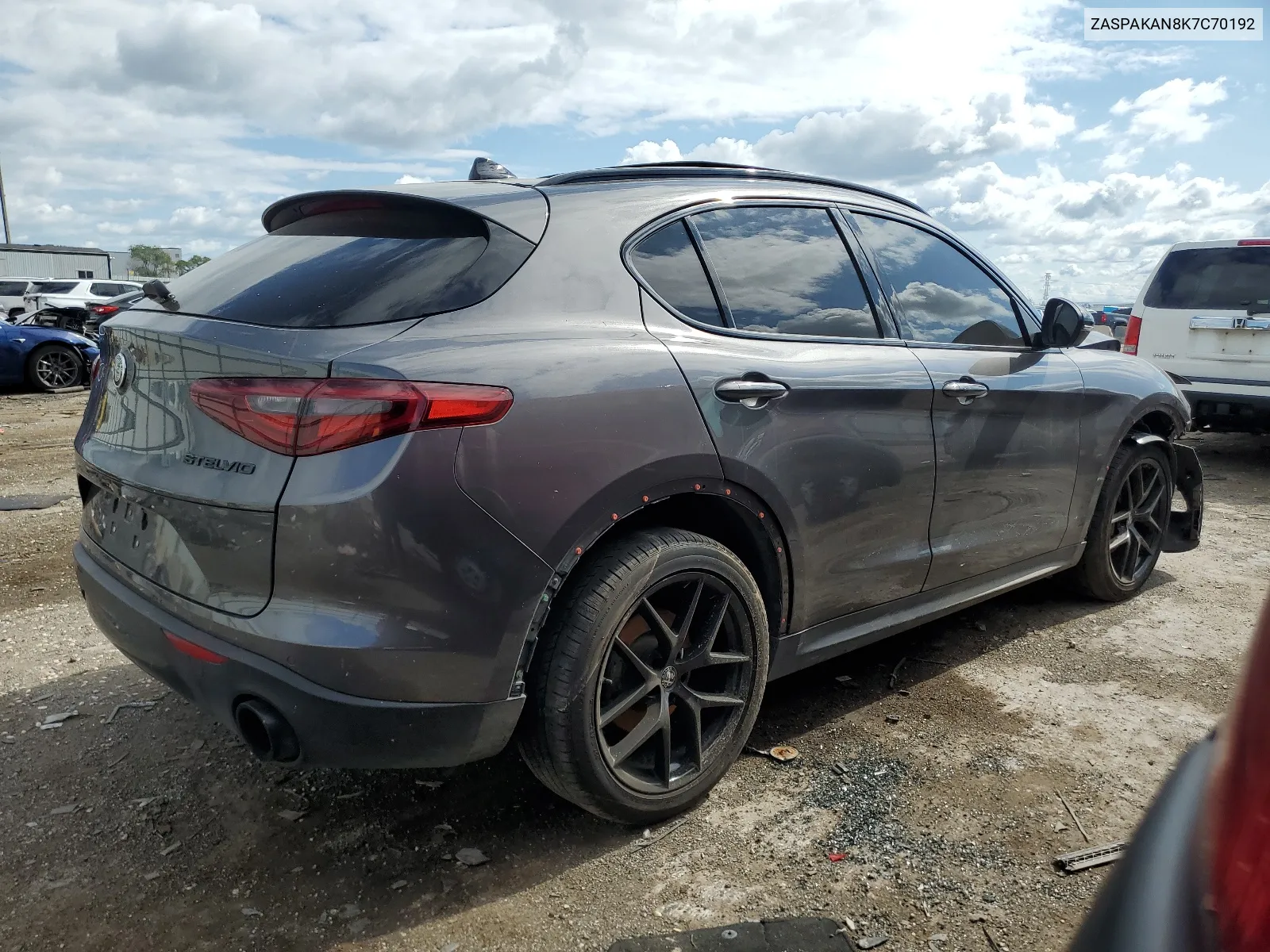 2019 Alfa Romeo Stelvio VIN: ZASPAKAN8K7C70192 Lot: 61907034