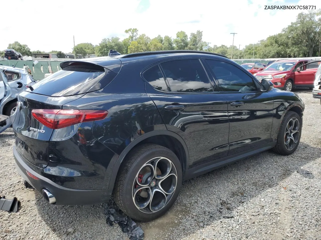 2019 Alfa Romeo Stelvio Ti VIN: ZASPAKBNXK7C58771 Lot: 68993654