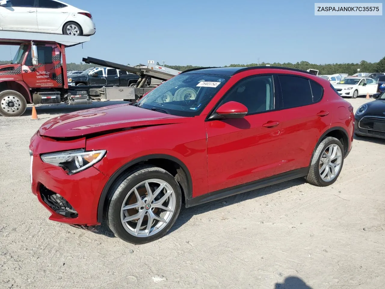 2019 Alfa Romeo Stelvio VIN: ZASPAJAN0K7C35575 Lot: 75903754