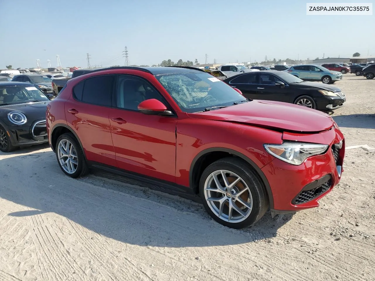 2019 Alfa Romeo Stelvio VIN: ZASPAJAN0K7C35575 Lot: 75903754