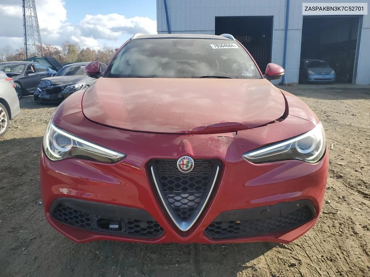 2019 Alfa Romeo Stelvio Ti VIN: ZASPAKBN3K7C52701 Lot: 78504684