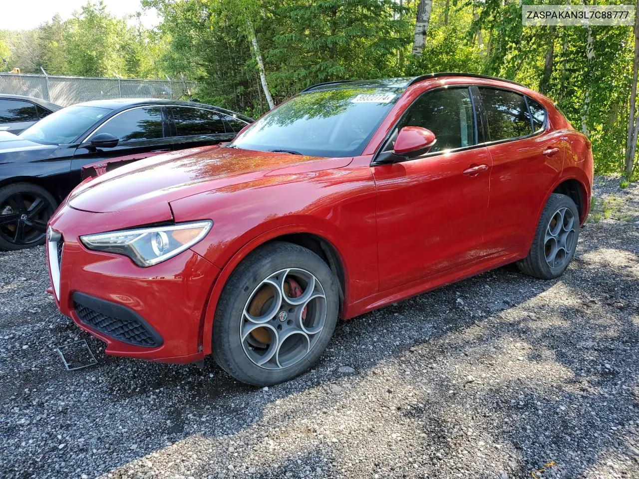 2020 Alfa Romeo Stelvio VIN: ZASPAKAN3L7C88777 Lot: 59322774