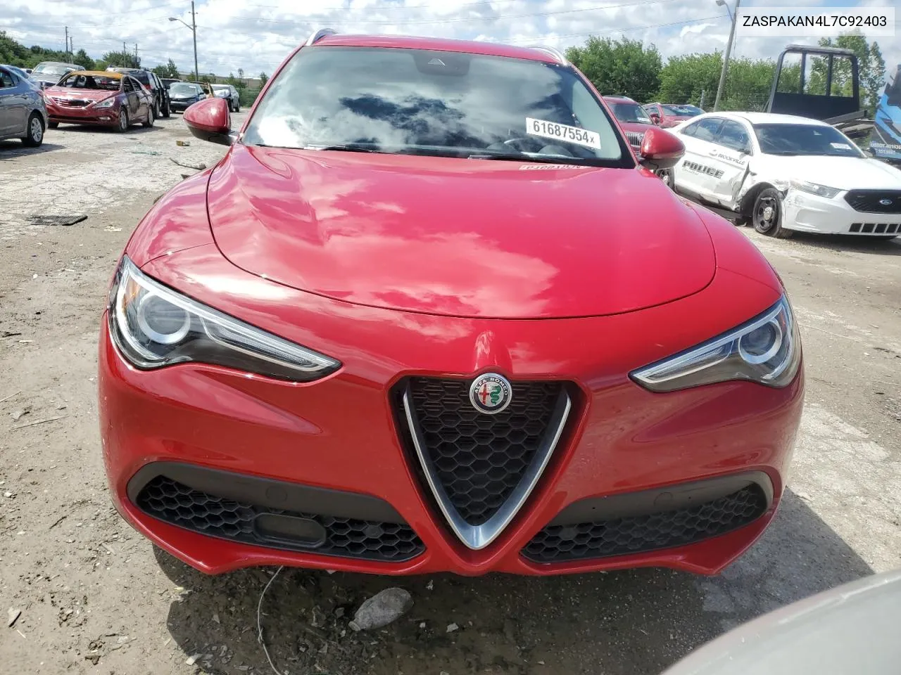 2020 Alfa Romeo Stelvio VIN: ZASPAKAN4L7C92403 Lot: 61687554