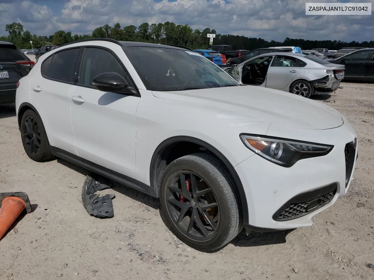 2020 Alfa Romeo Stelvio Rwd VIN: ZASPAJAN1L7C91042 Lot: 71757794