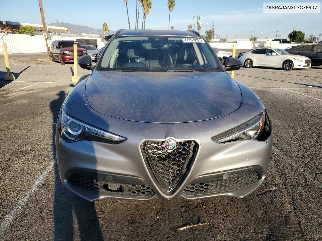 2020 Alfa Romeo Stelvio VIN: ZASPAJANXL7C75907 Lot: 77164204