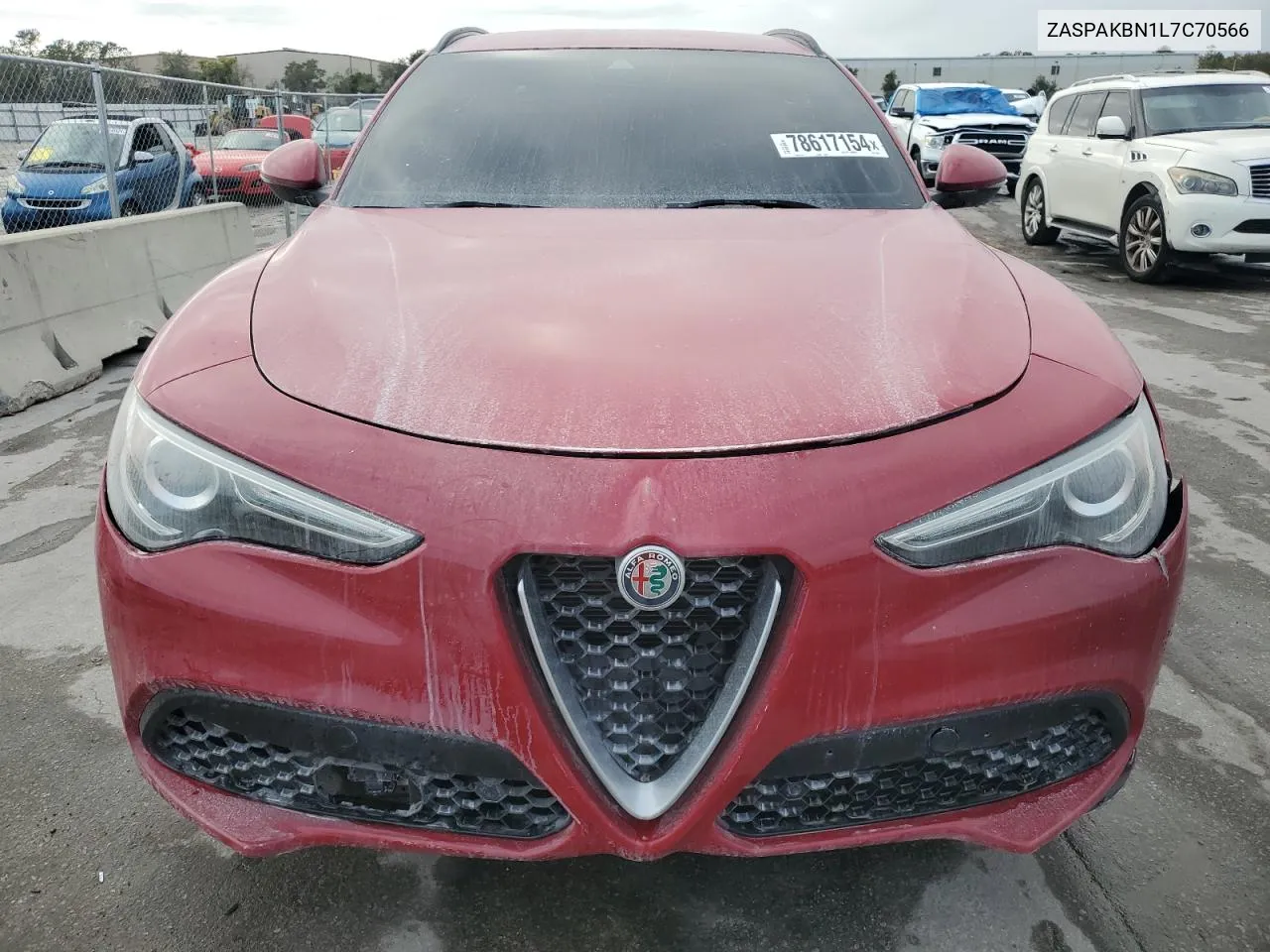 2020 Alfa Romeo Stelvio Ti VIN: ZASPAKBN1L7C70566 Lot: 78617154