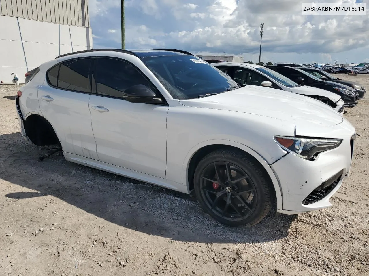 2021 Alfa Romeo Stelvio Ti VIN: ZASPAKBN7M7D18914 Lot: 69677884