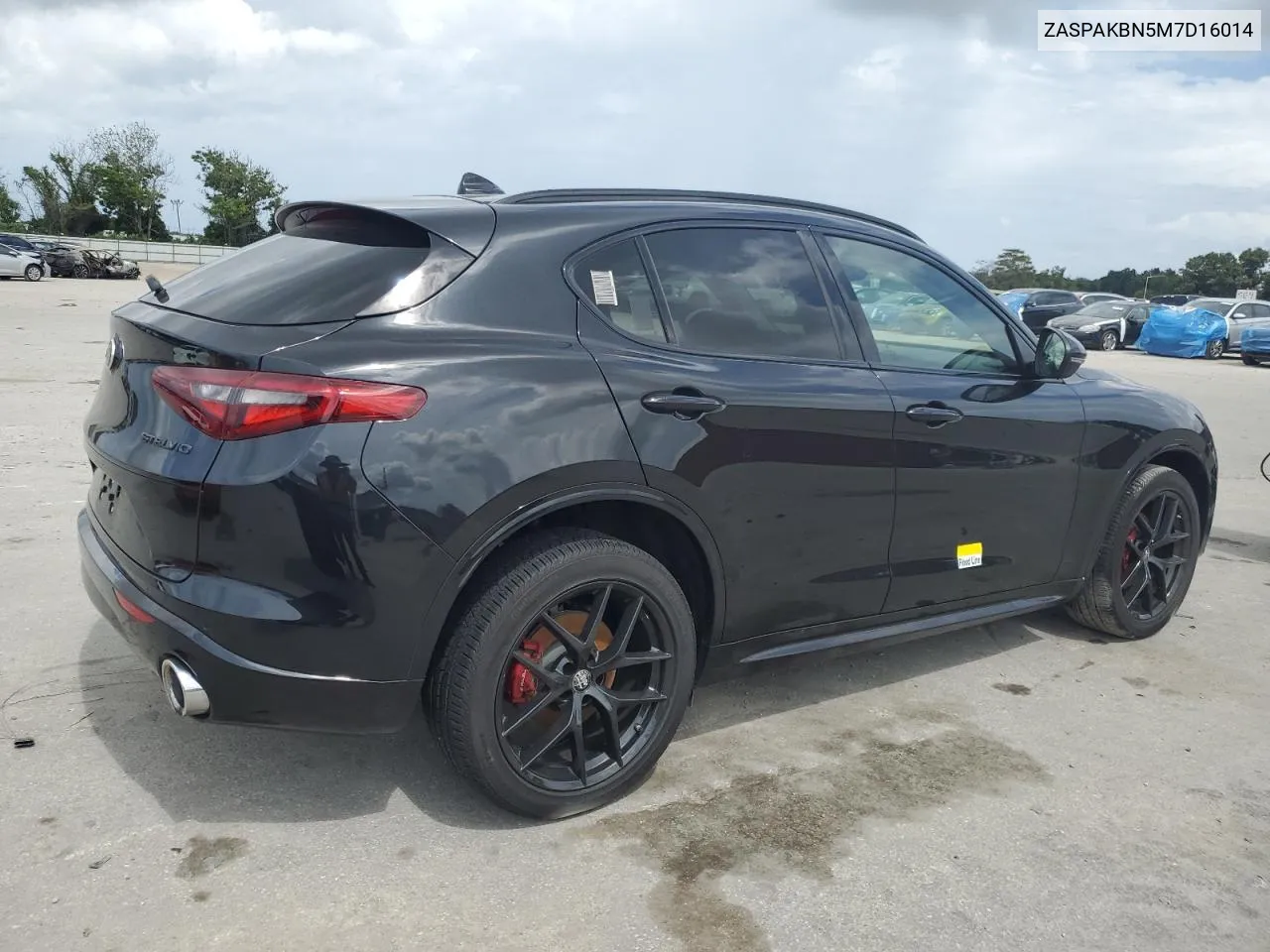 2021 Alfa Romeo Stelvio Ti VIN: ZASPAKBN5M7D16014 Lot: 71400844